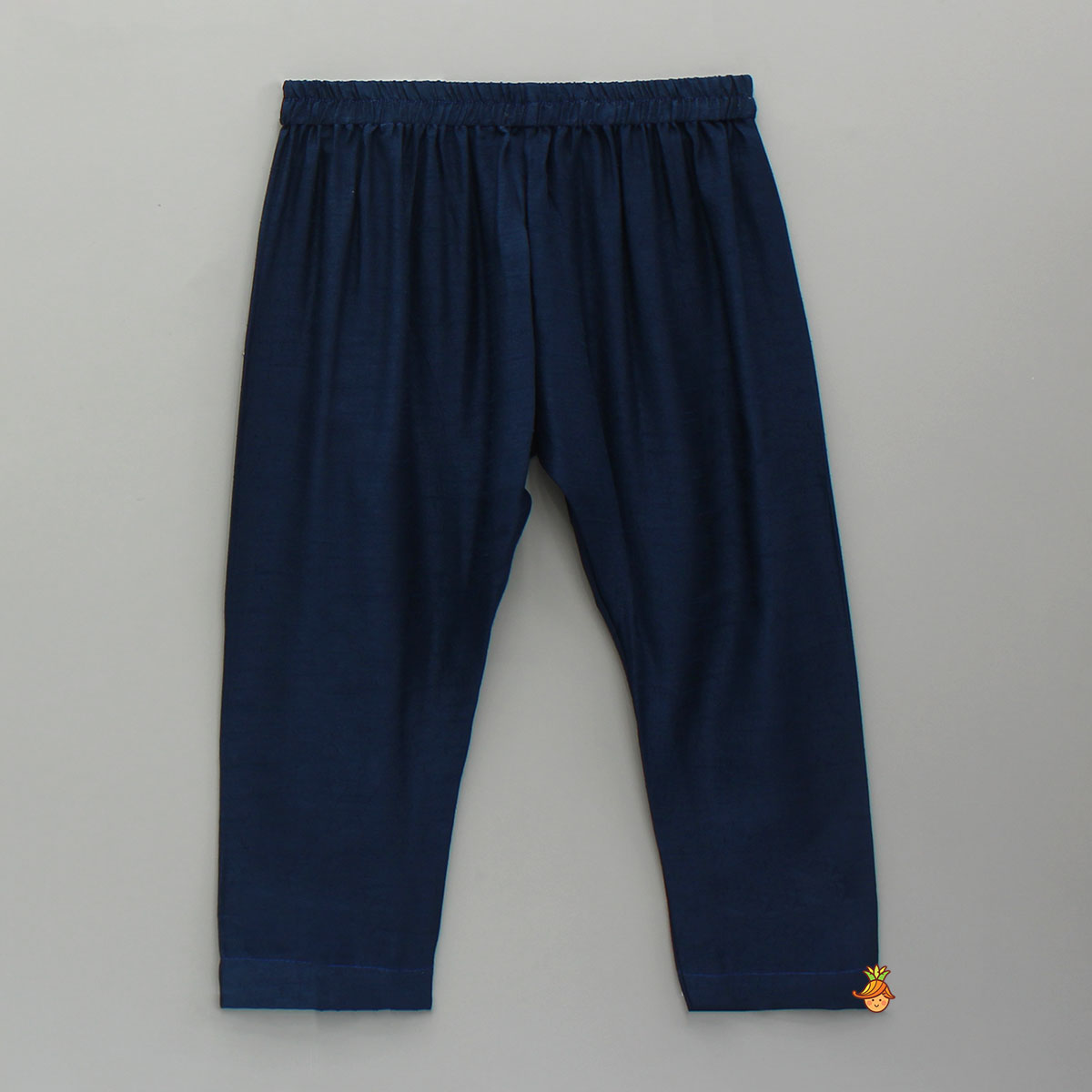 Pre Order: Stylish Blue Kurta With Embroidered Front Open Jacket And Pyjama