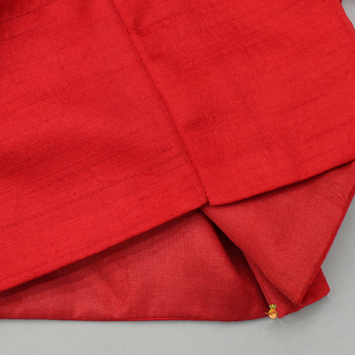 Pre Order: Red Embroidered Strappy Top With Lehenga And Dupatta