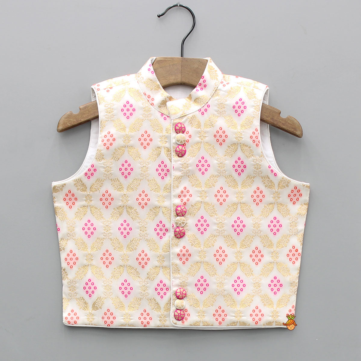 Pre Order: Ethnic Jacket With Kurta And Pyjama
