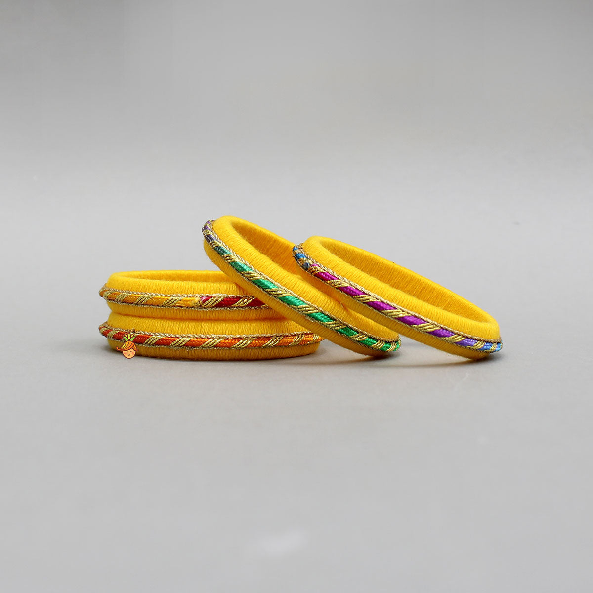 Beautiful Yellow Thread Bangles