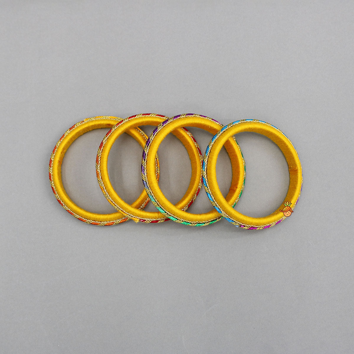 Beautiful Yellow Thread Bangles