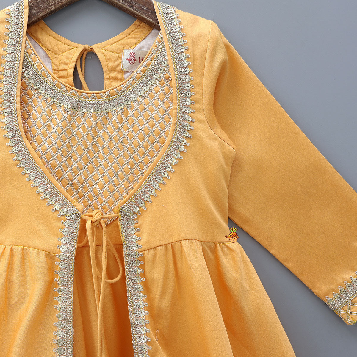 Pre Order: Orange Jacket Style Kurti