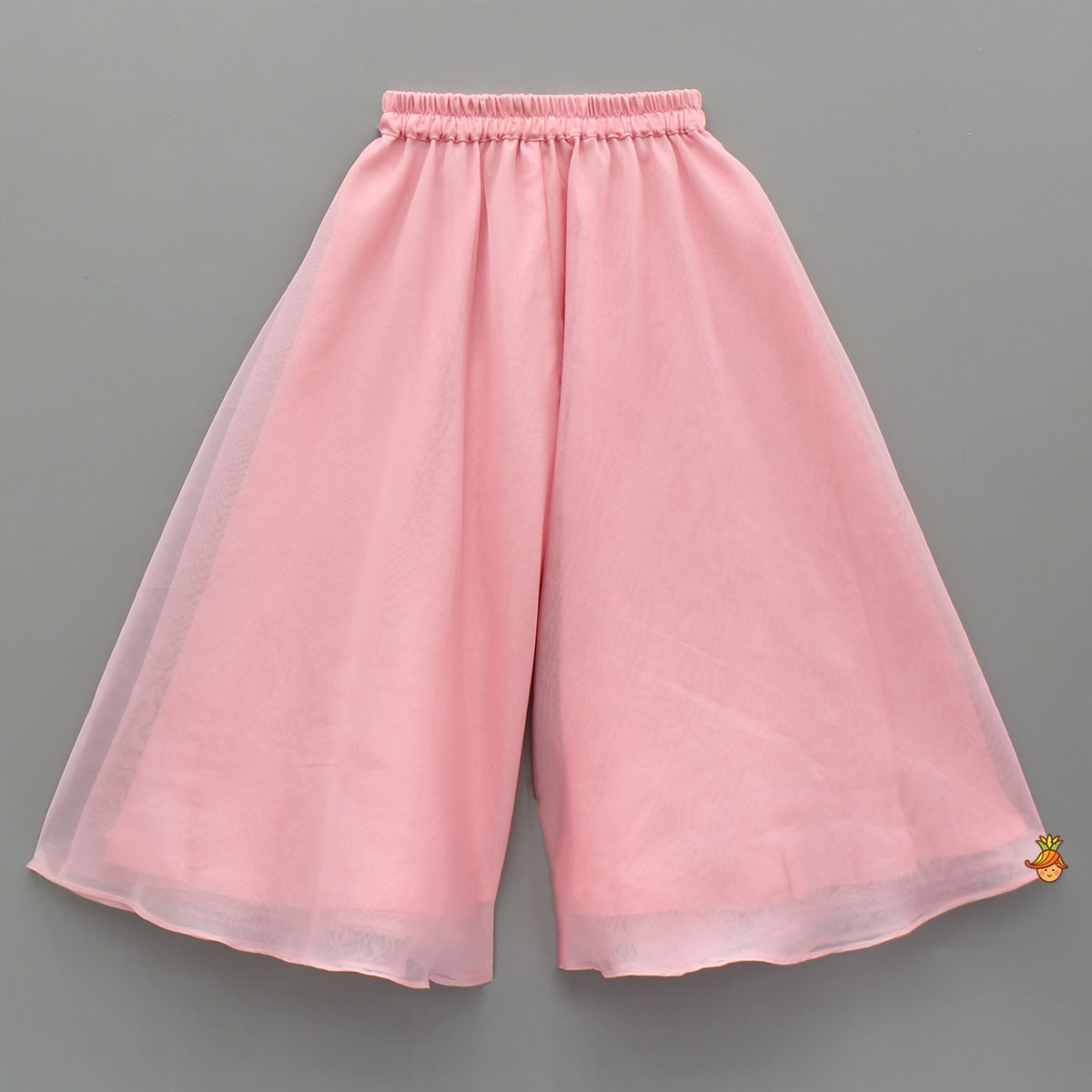 Pre Order: Lovely Pink Halter Neck Organza Top With Palazzo