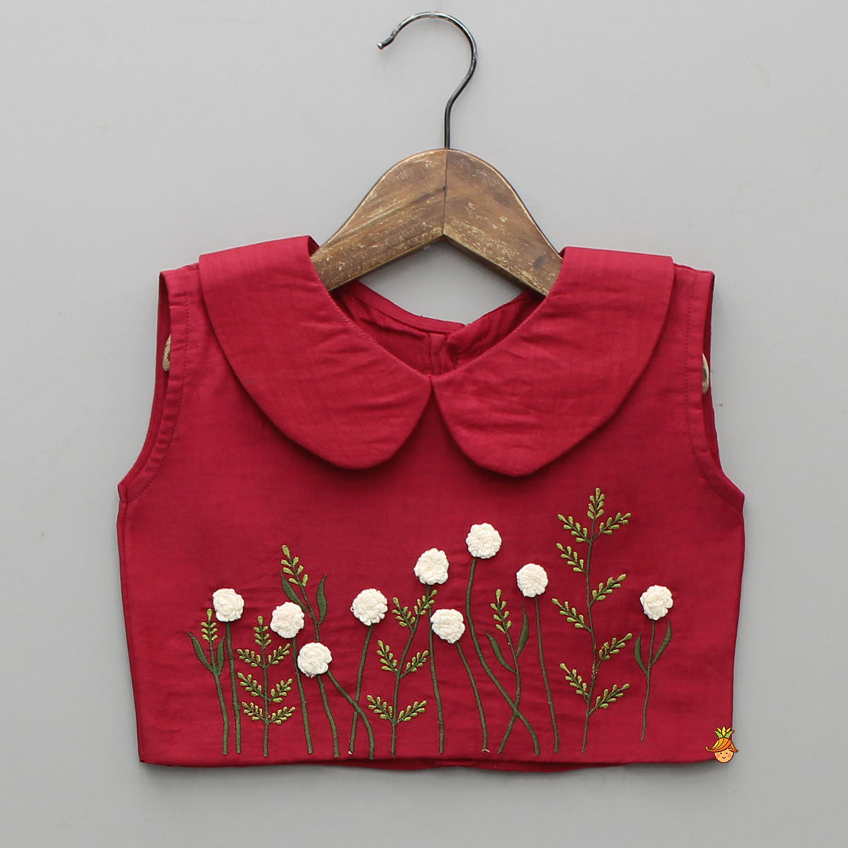 Pre Order: Pretty Floral Detailed Top With Pleat Detailed Skirt