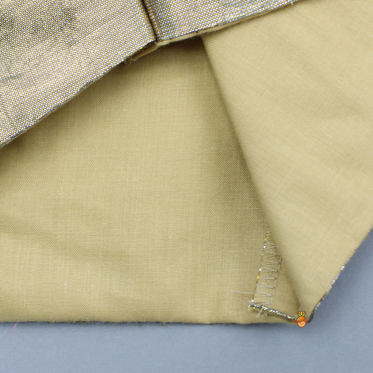 Pre Order: Halter Neck Top With Pink Bandhani Printed Lehenga