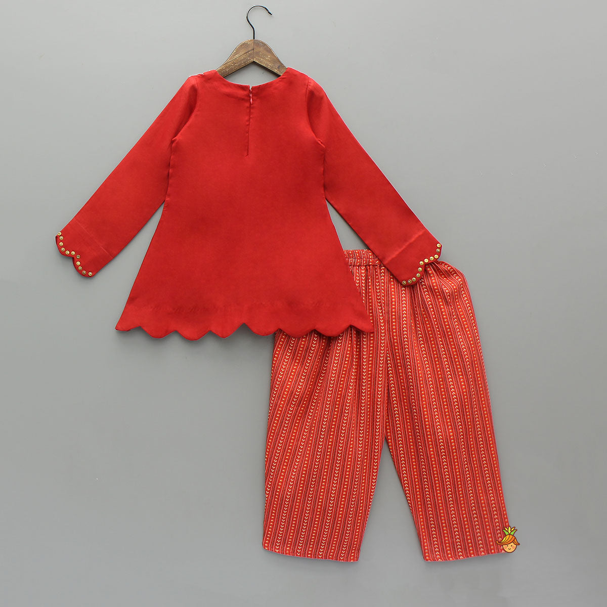 Pre Order: High-Low Kurti With Dhoti-Style Pant