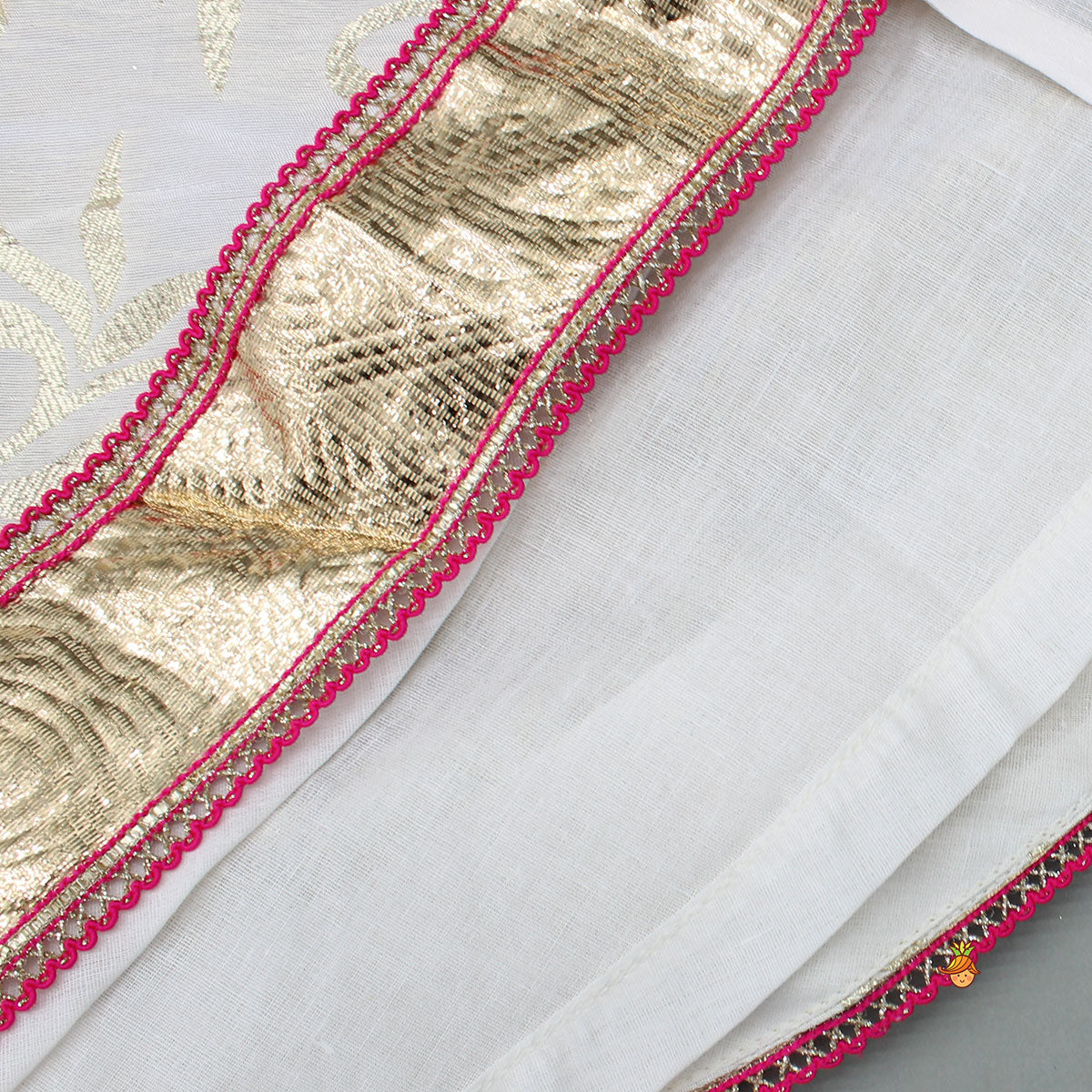 Pre Order: Stylish Pink Halter Neck Top With Brocade Lehenga