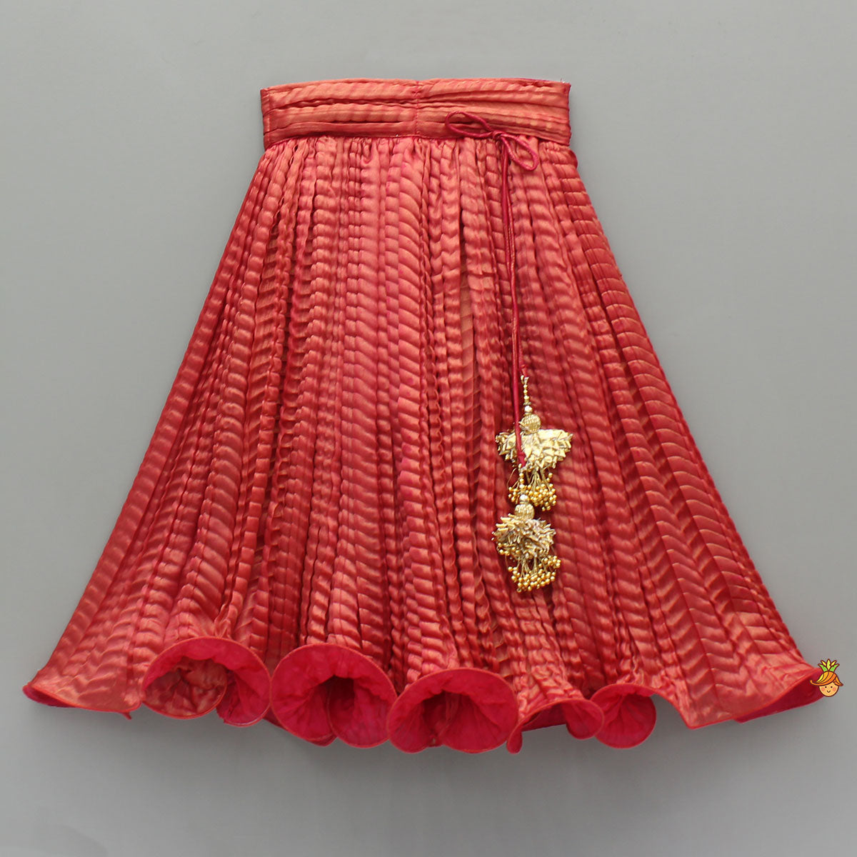 Pre Order: Exquisite Shimmery Halter Neck Top With Lehenga