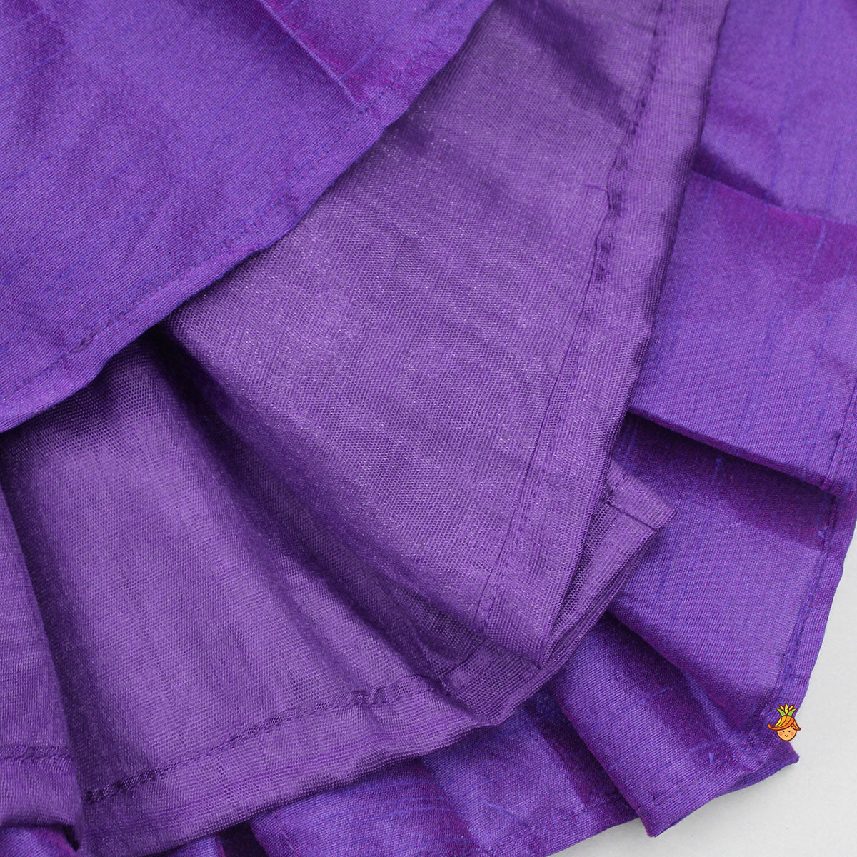 Pre Order: Purple Strappy Dress With Pleated Detailing