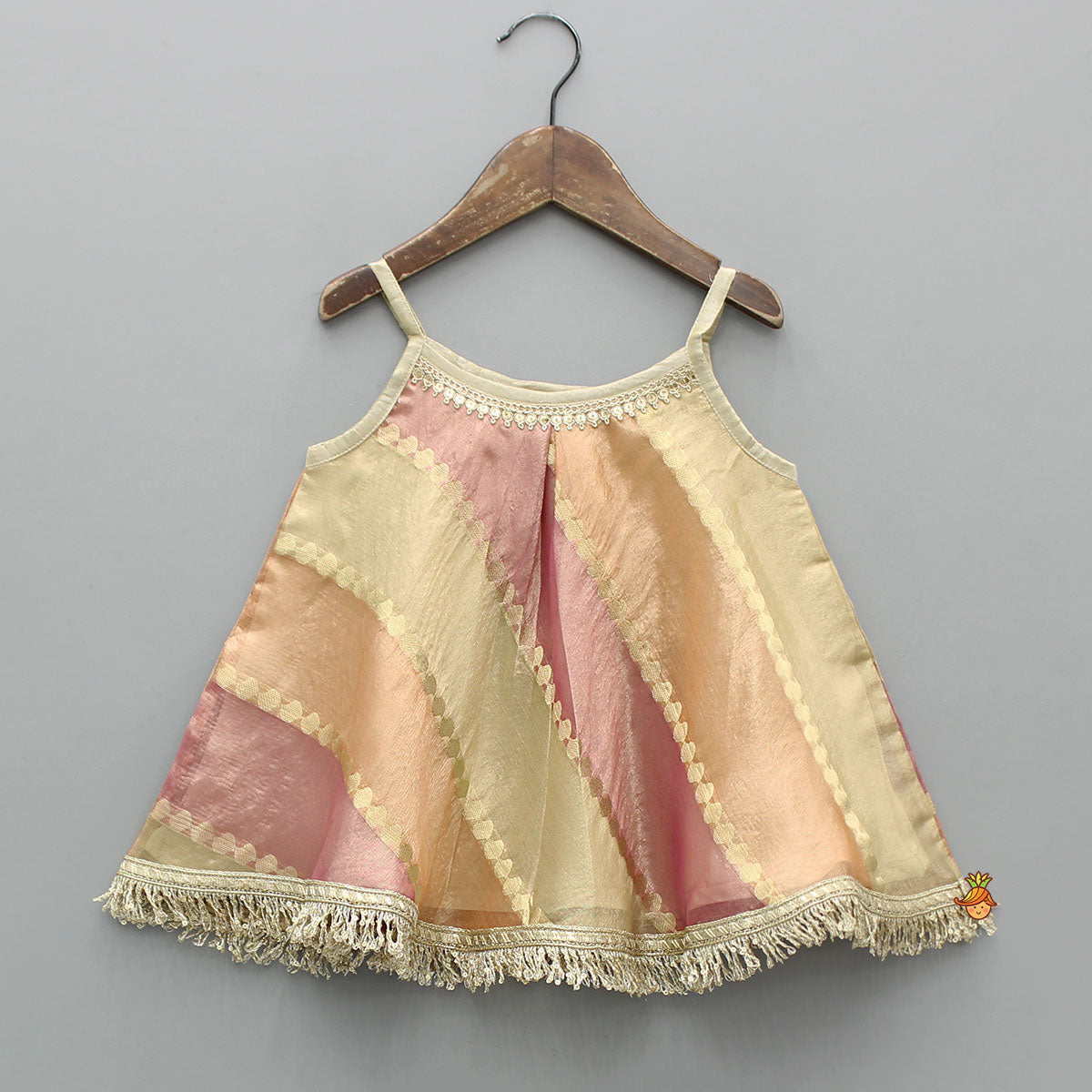 Pre Order: Shimmery Strappy Flowy Top With Matching Shimmery Palazzo
