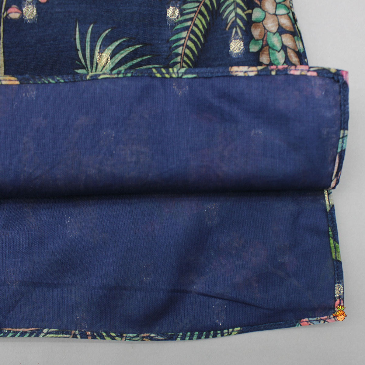 Pre Order: Jungle Printed Jacket Style Kurta With Pyjama