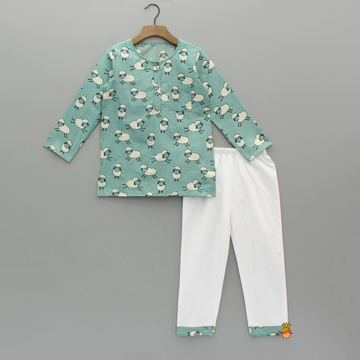 Pre Order: Animal Printed Blue Sleepwear