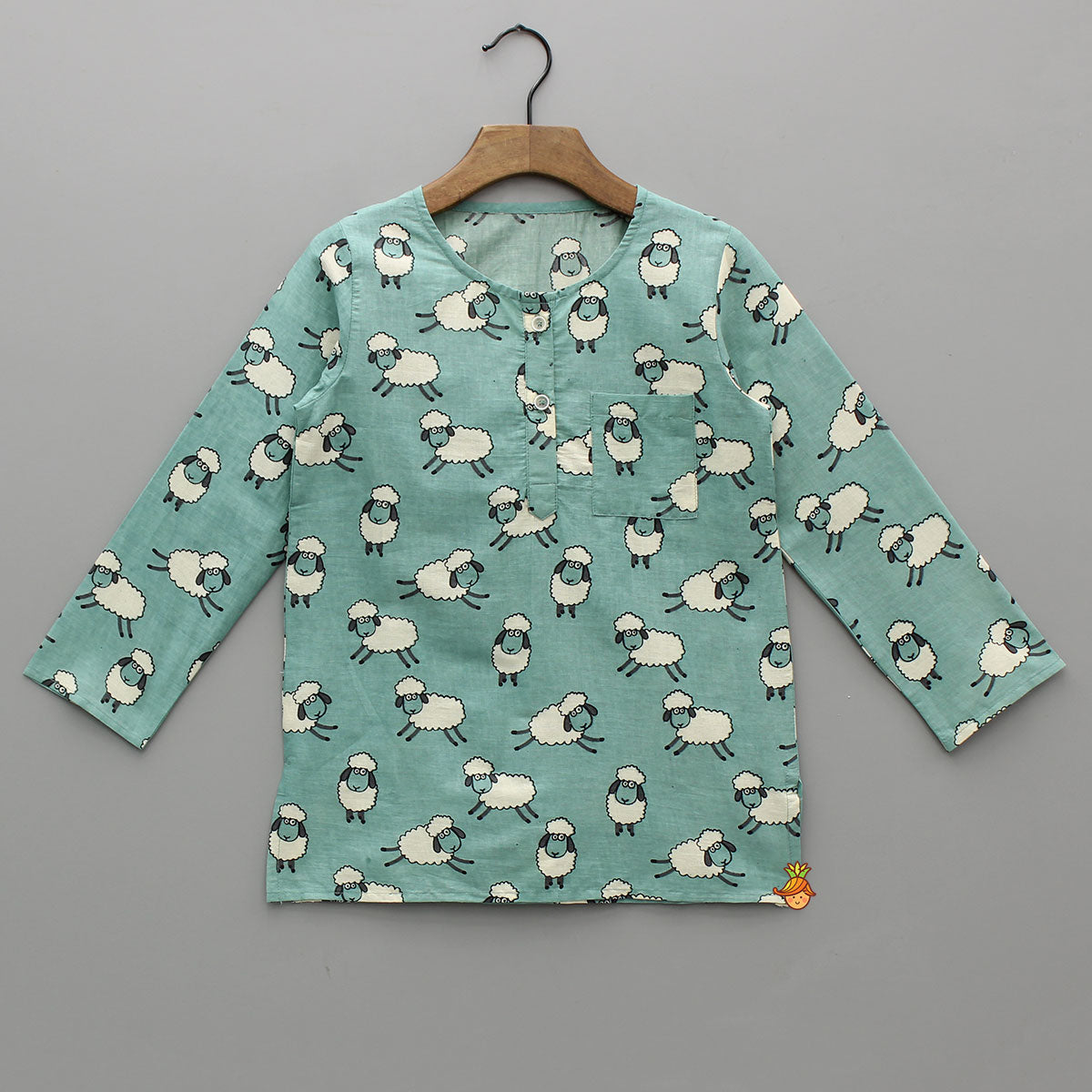 Pre Order: Animal Printed Blue Sleepwear