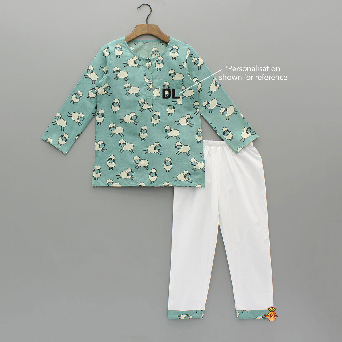 Pre Order: Animal Printed Blue Sleepwear