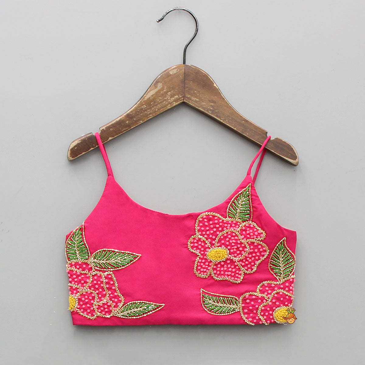 Pre Order: Beautiful Pink Embroidered Top With Printed Palazzo