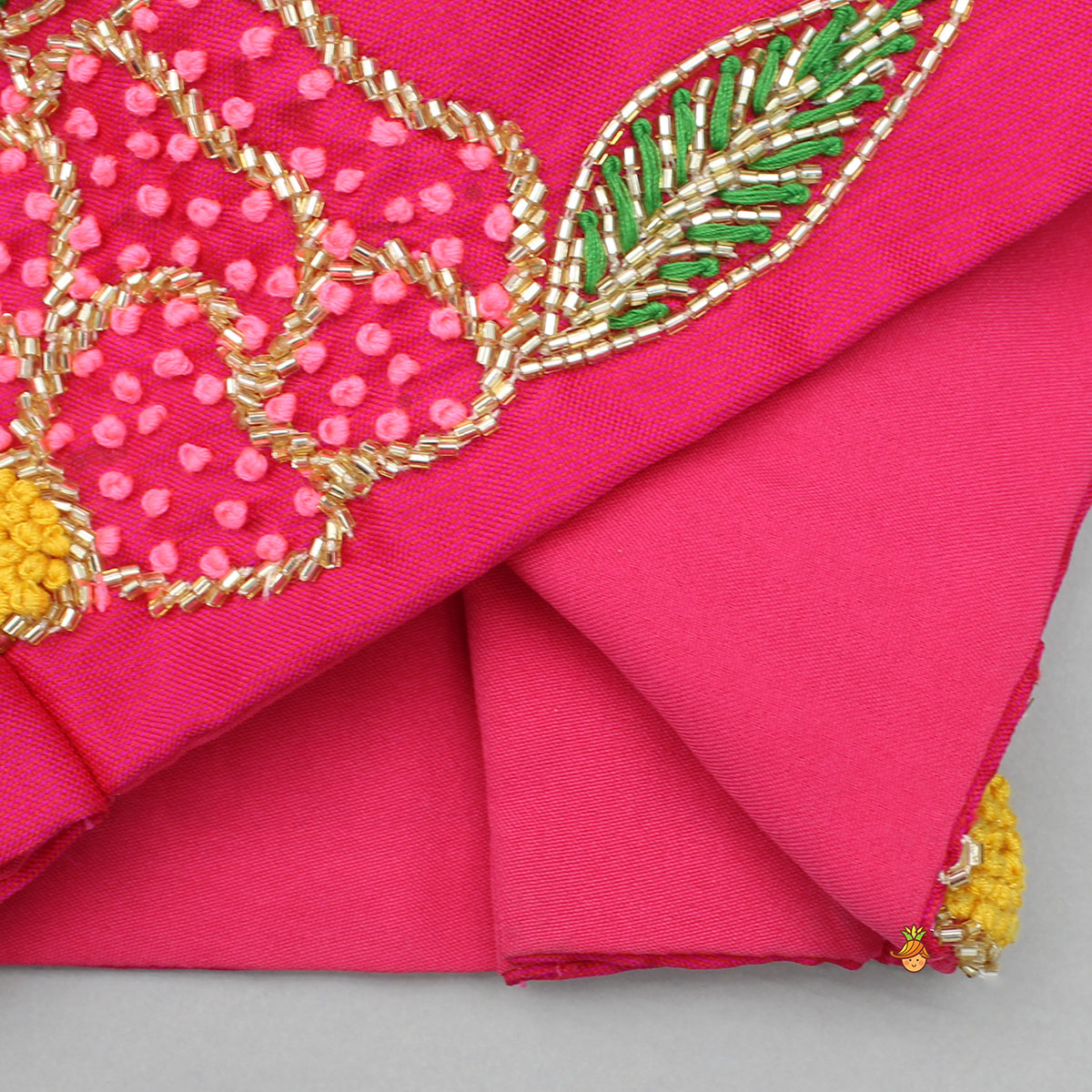Pre Order: Beautiful Pink Embroidered Top With Printed Palazzo