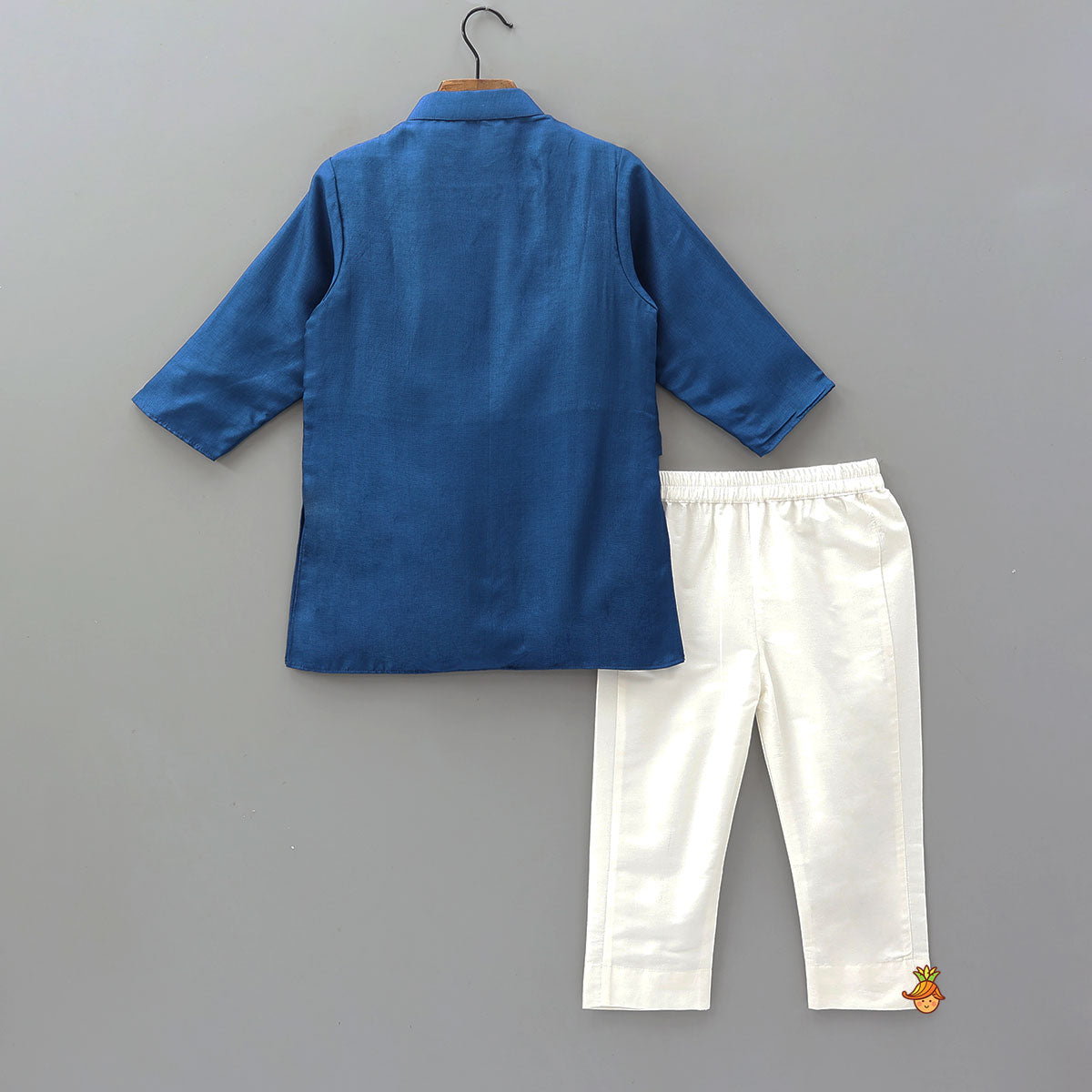 Pre Order: Faux Jacket Style Embroidered Kurta With Pyjama