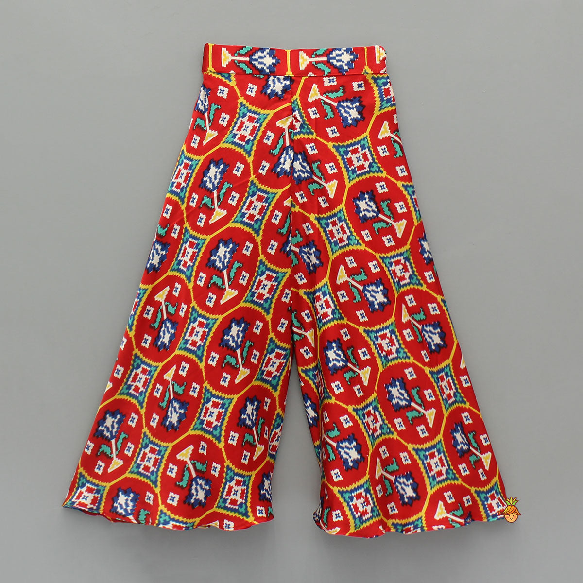 Pre Order: Printed Multicolour Strappy Top With Palazzo