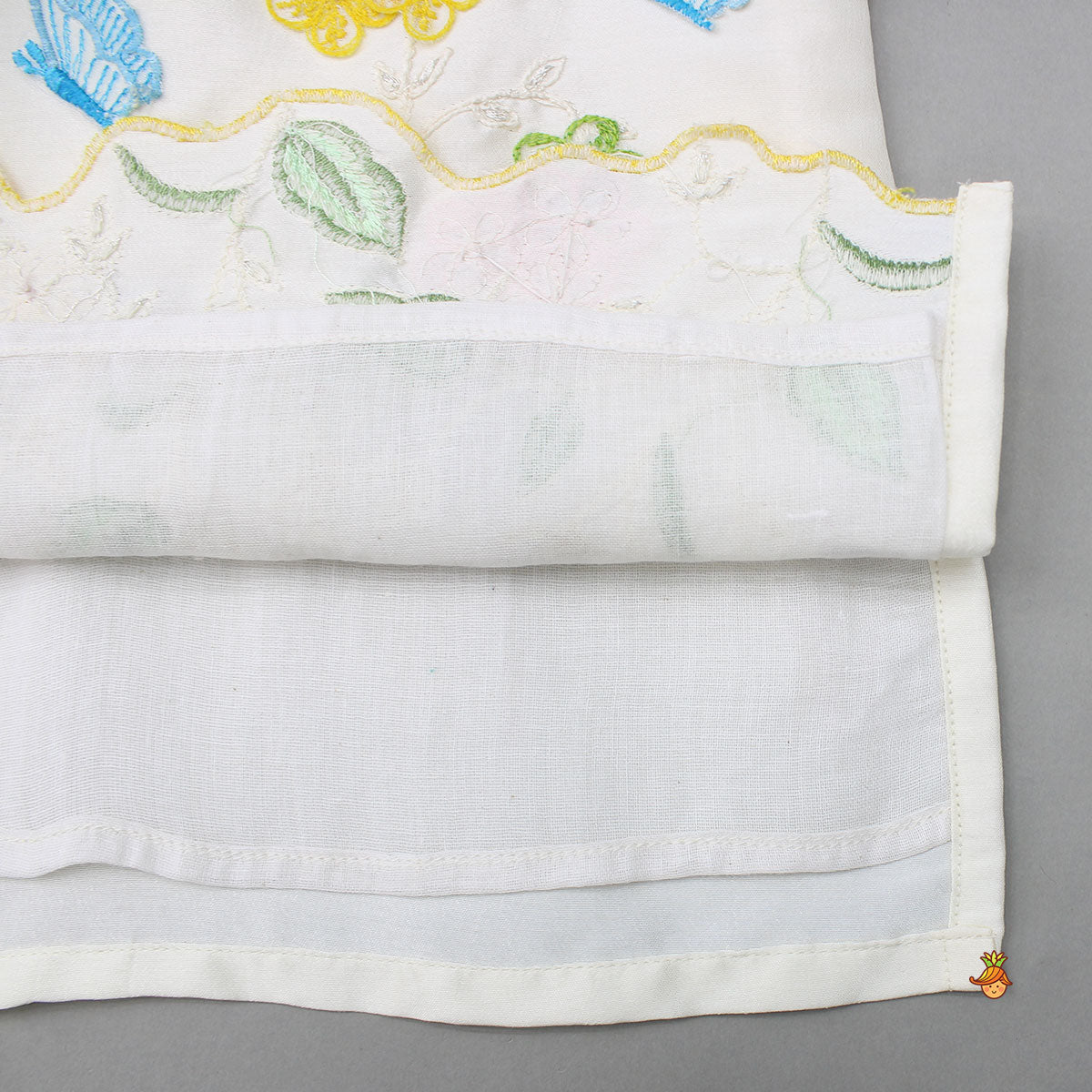 Pre Order: Beautiful Garden Themed Embroidered Kurti With Palazzo