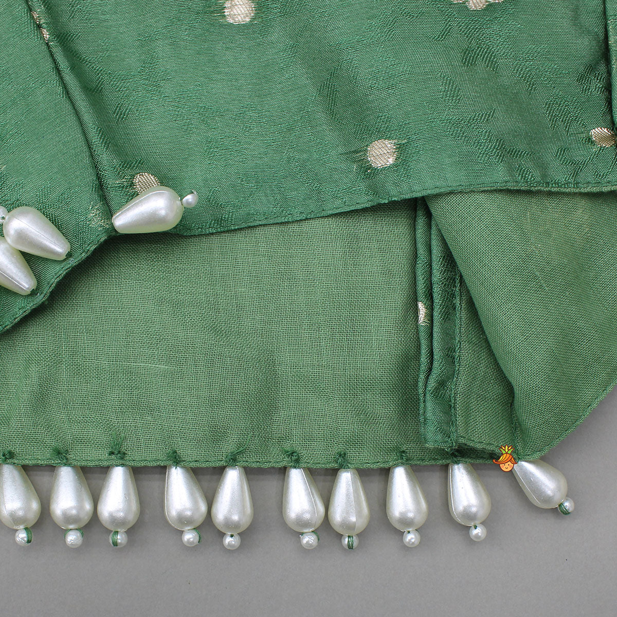 Pre Order: Beautiful Green Embroidered Halter Neck Top With Flared Palazzo