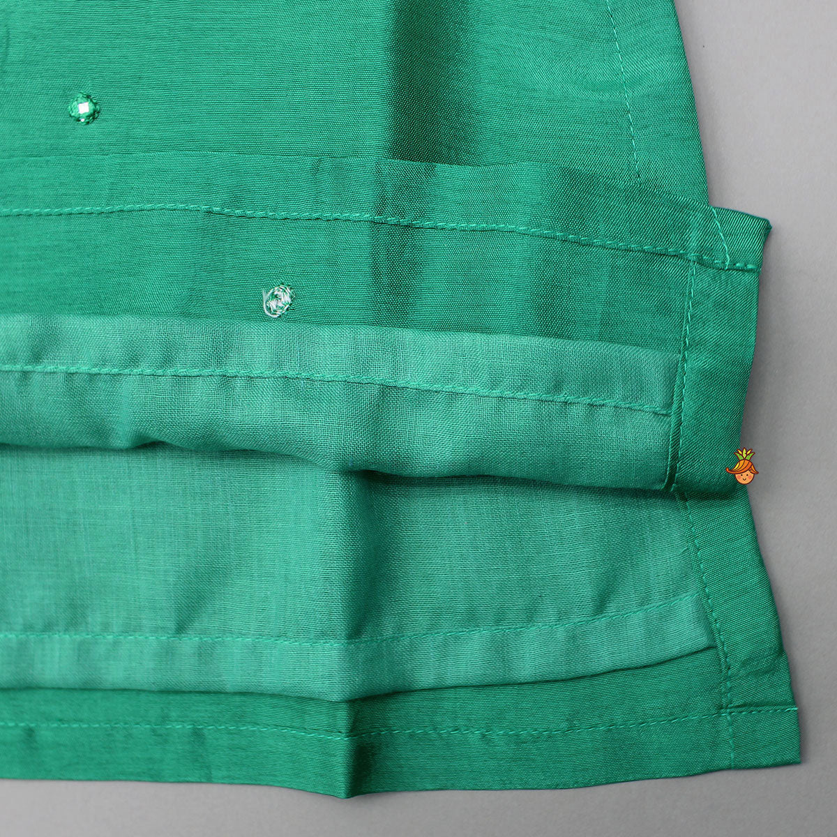 Pre Order: Beautiful Mirror And Thread Embroidered Kurti With Pant