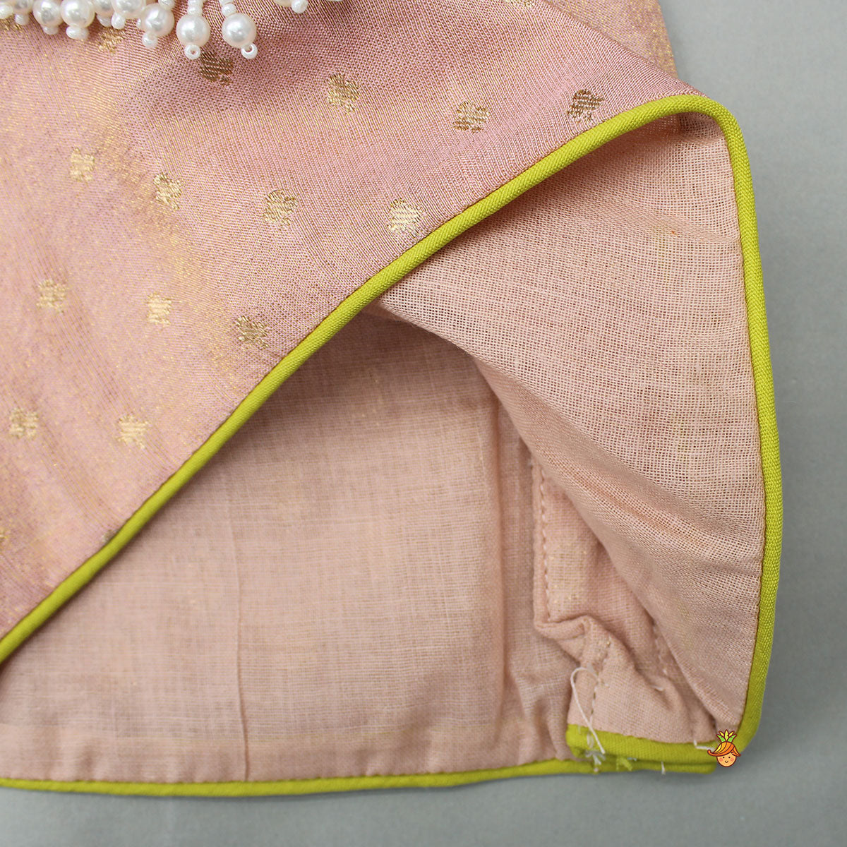 Pre Order: Shimmery Intricate Floral Embroidered Top With Flared Shimmery Lehenga