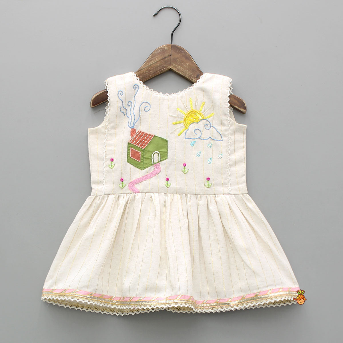 Pre Order: Multicolour Embroidered Peplum Kurti With Floral Printed Culotte