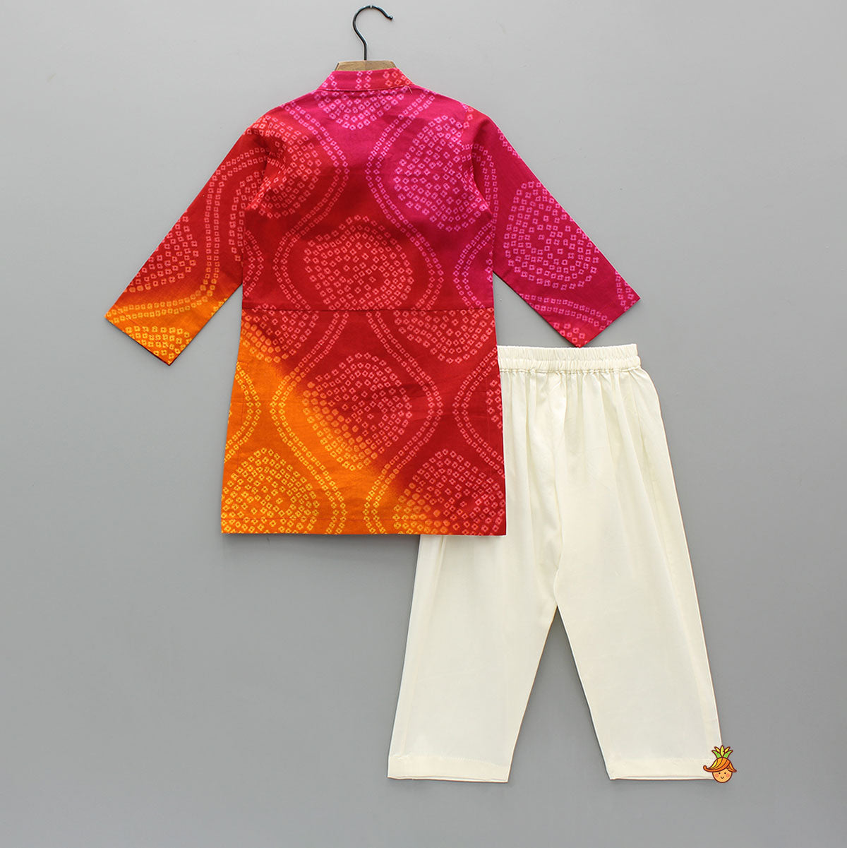 Pre Order: Bandhani Printed Multicolour Kurta With Pyjama
