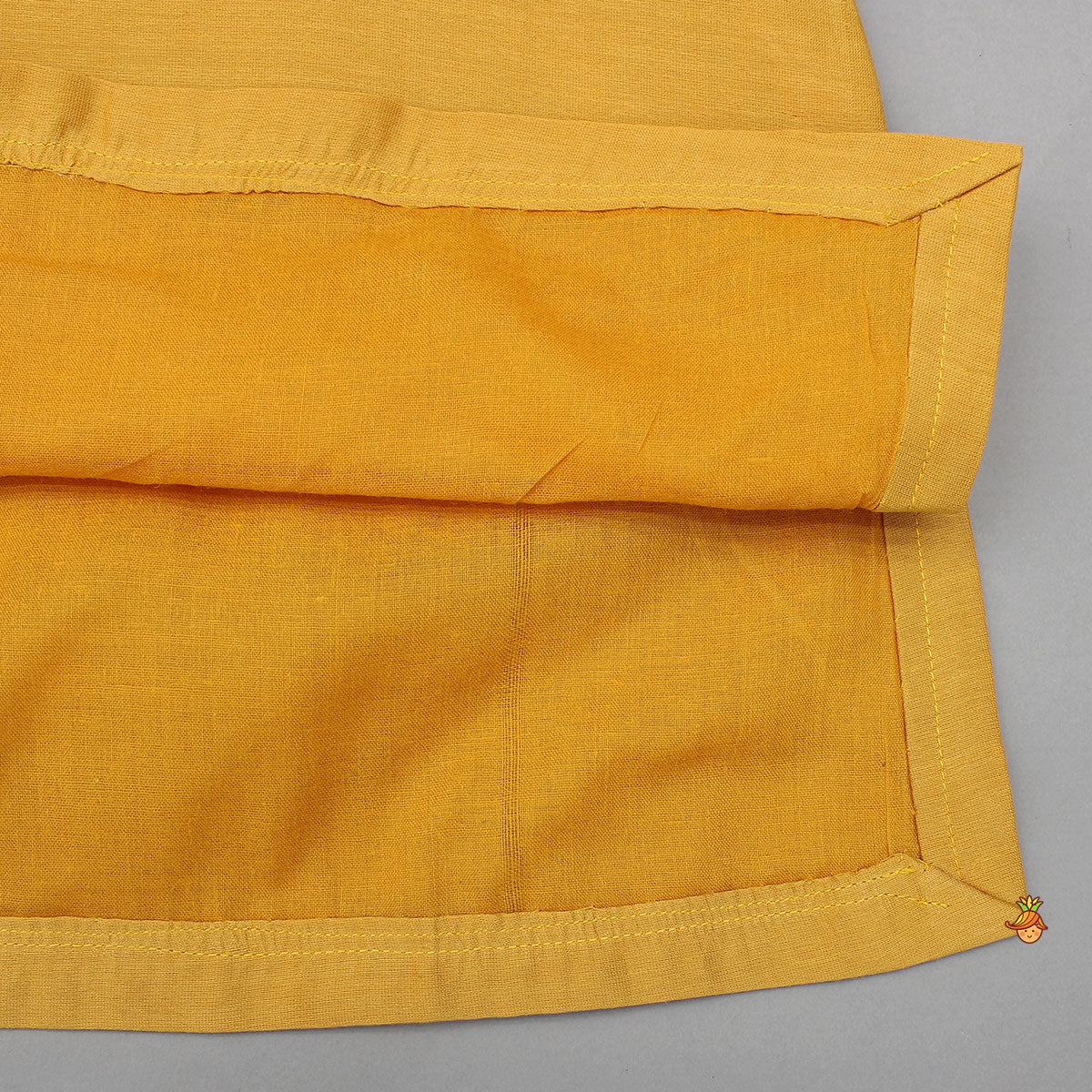 Pre Order: Hand-Embroidered Lotus-Motif Kurta With Pyjama