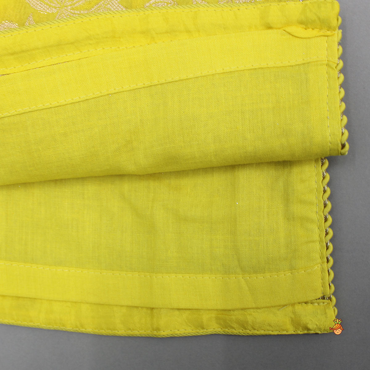 Pre Order: Faux Mirror Embellished Stylish Kurti With Dhoti And Dupatta