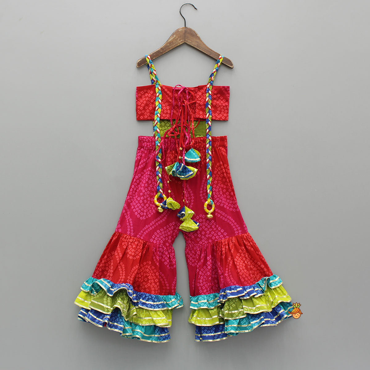 Pre Order: Stunning Multicolour Lace Detailed Embellished Jumpsuit With Matching Hairband