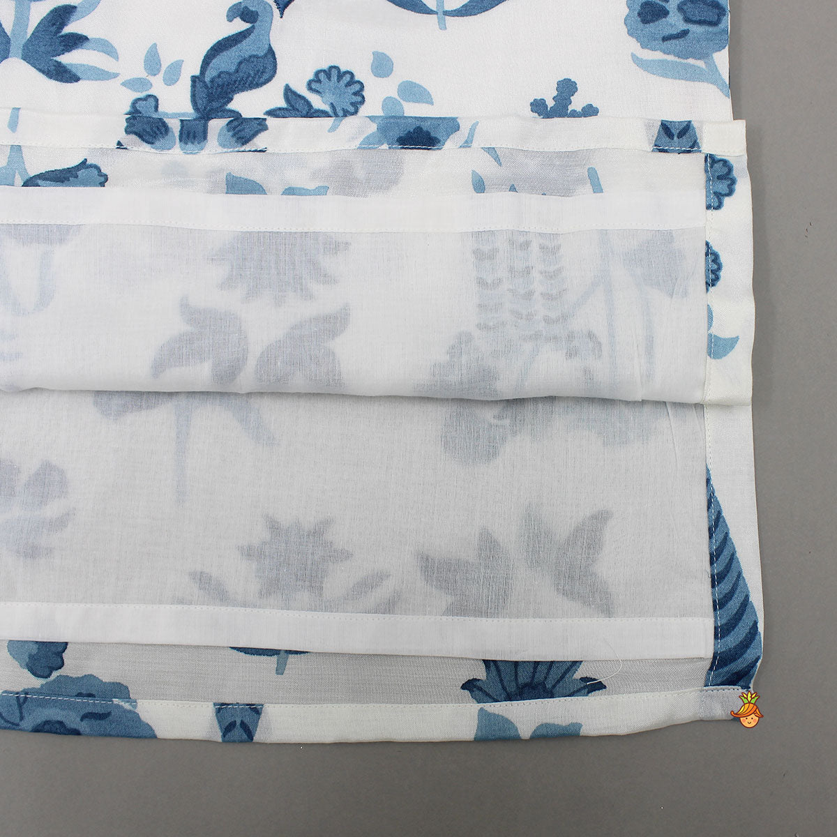 Floral Printed Front Placket Kurta With Pyjama