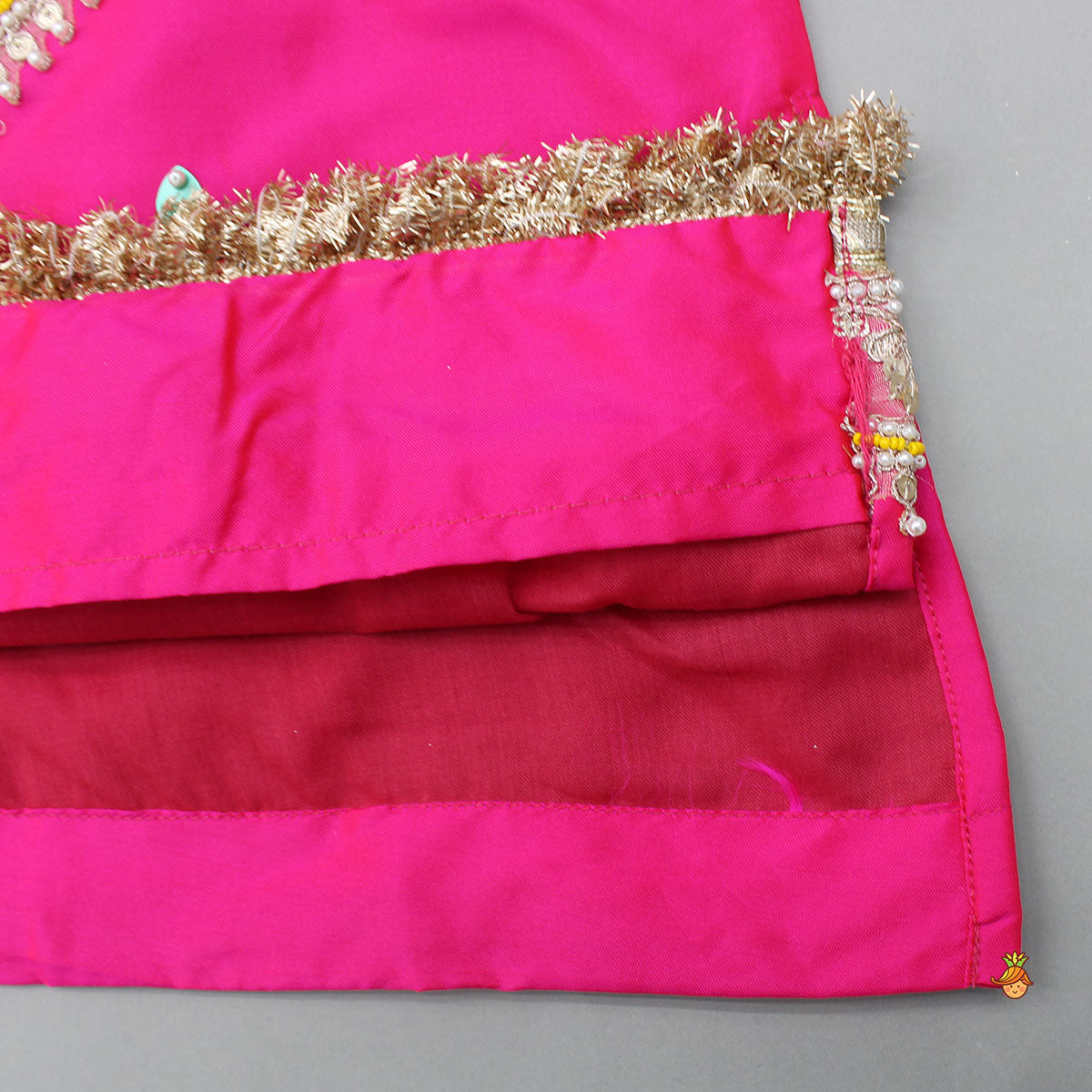 Pre Order: Beautiful Lace Work Beaded Kurti With Lehenga And Dupatta