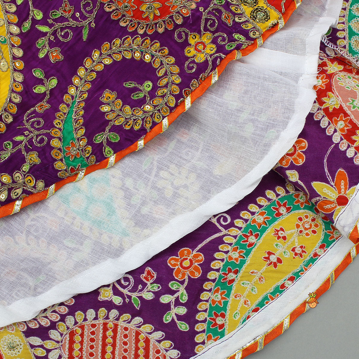 Beautifully Heavy Embroidered Strappy Top And Lehenga With Contrasting Dupatta