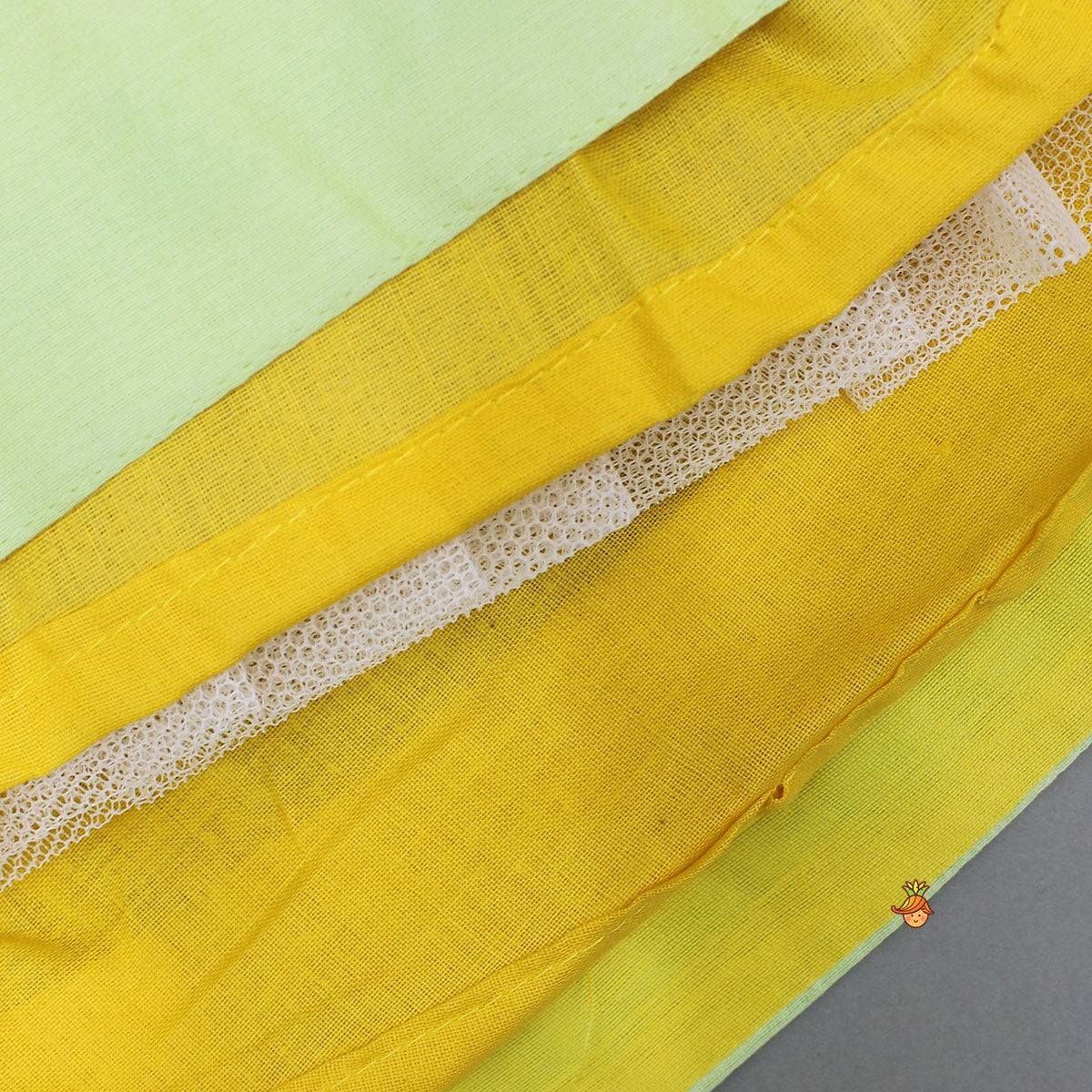 Pre Order: Yellow Halter Neck Floral Embroidered Top With Pleat Detailed Lehenga