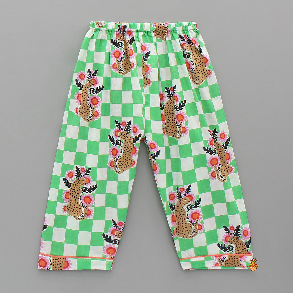 Pre Order: Animal Printed Notched Collar Sleepwear