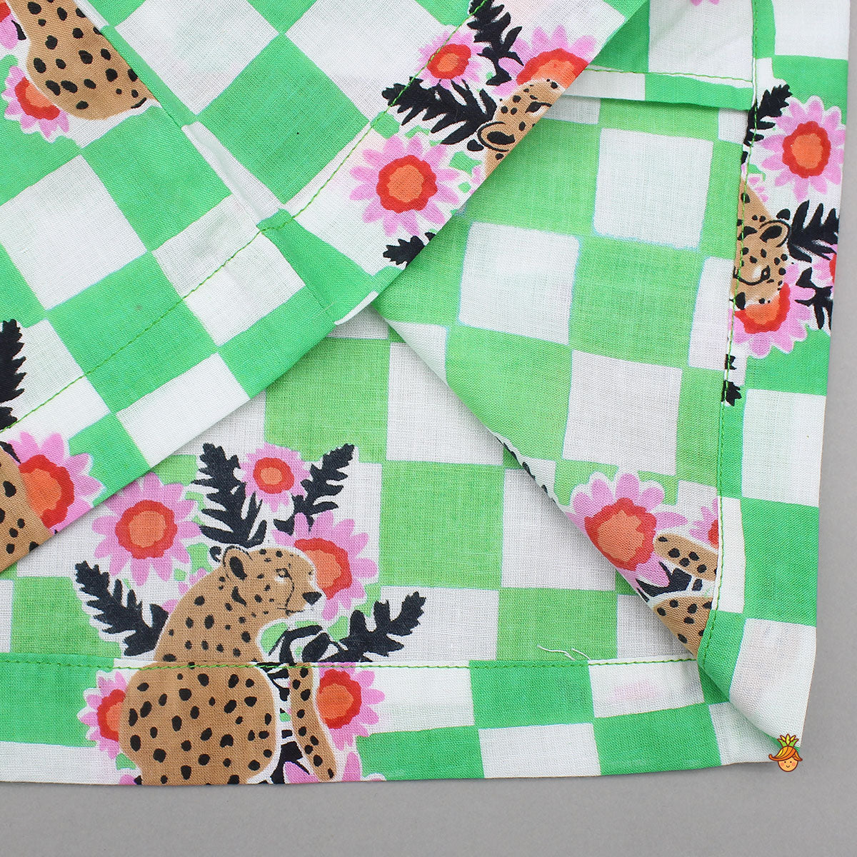 Pre Order: Animal Printed Notched Collar Sleepwear