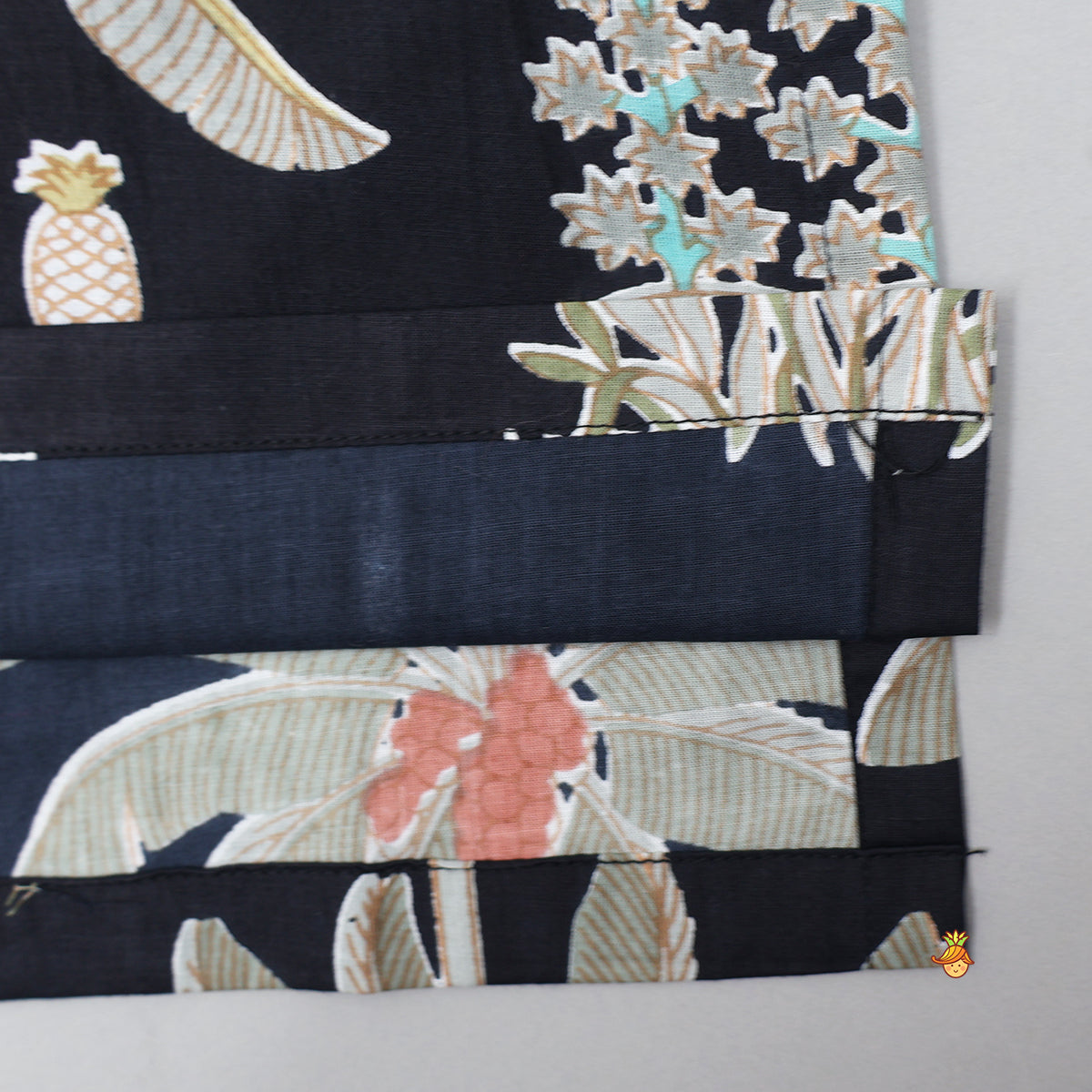 Trees Printed Front Placket Kurta With Pyjama