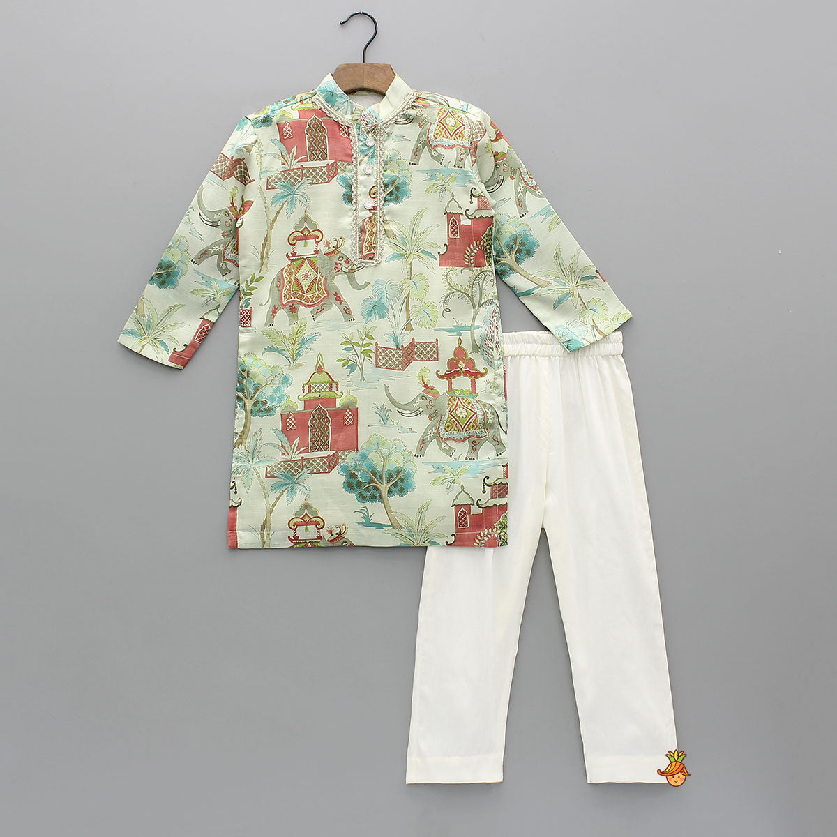 Pre Order: Exquisite Printed Kurta With Pyjama