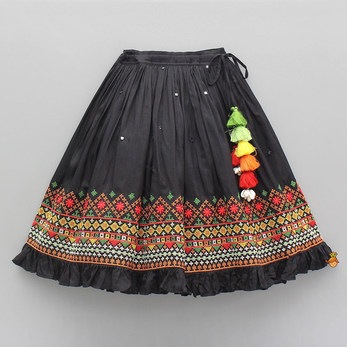 Pre Order: Intricate Embroidered Top And Flared Lehenga