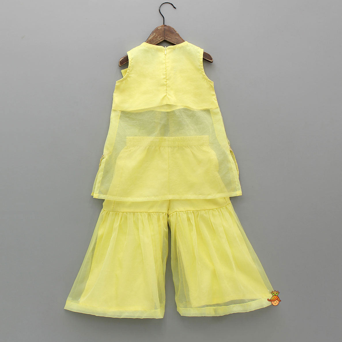 Pre Order: Gorgeous Organza Bow Top And Sharara