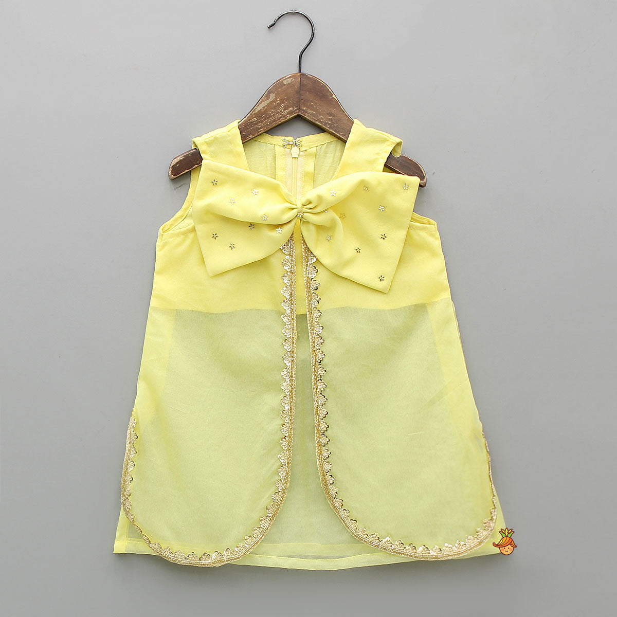 Pre Order: Gorgeous Organza Bow Top And Sharara