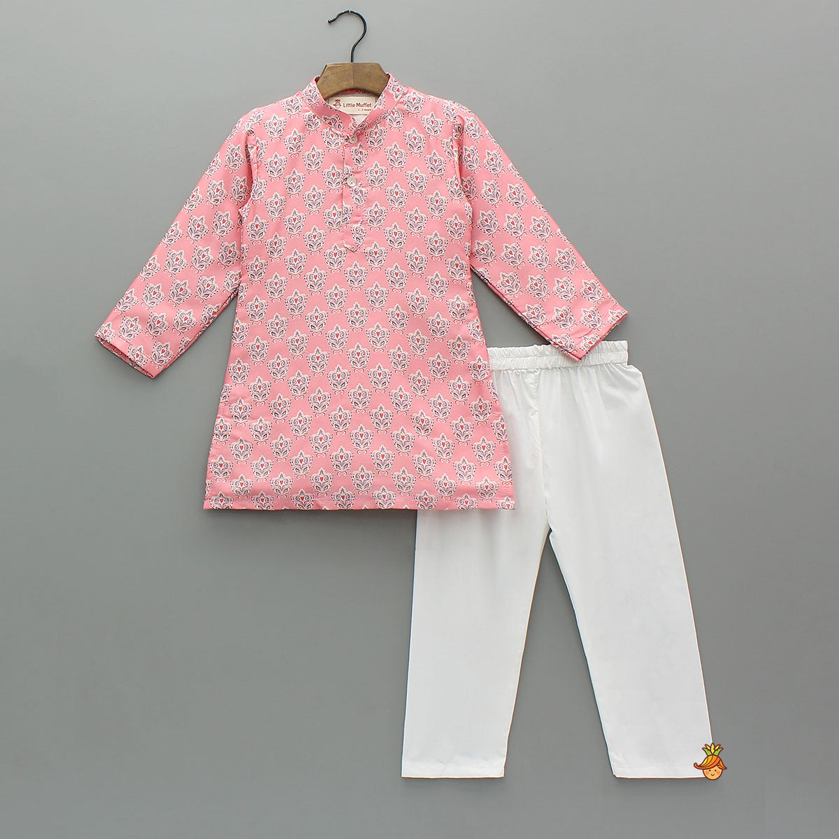Front Placket Printed Kurta And Pyjama