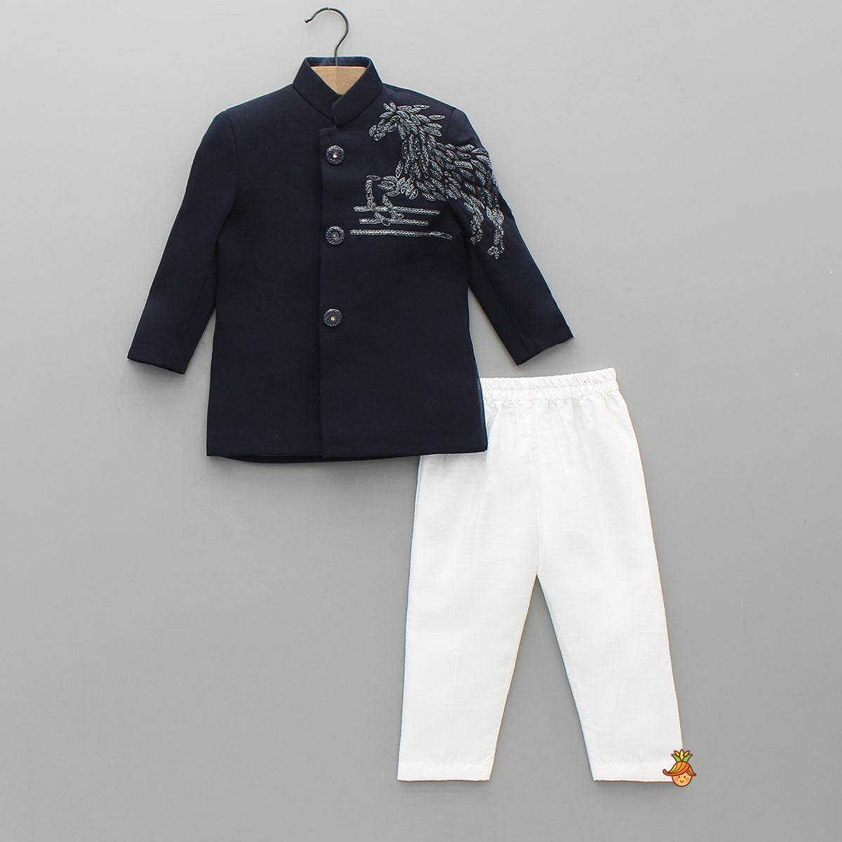 Pre Order: Stylish Cut Dana And Beads Embroidered Sherwani With Pyjama