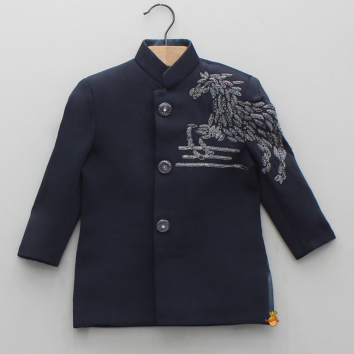 Pre Order: Stylish Cut Dana And Beads Embroidered Sherwani With Pyjama