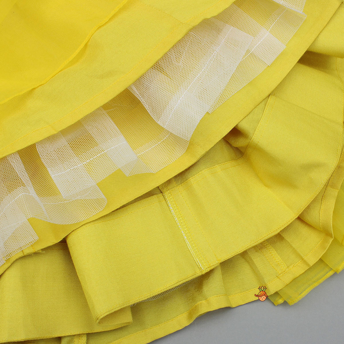 Pre Order: Thread Embroidered Strappy Crop Top And Lehenga