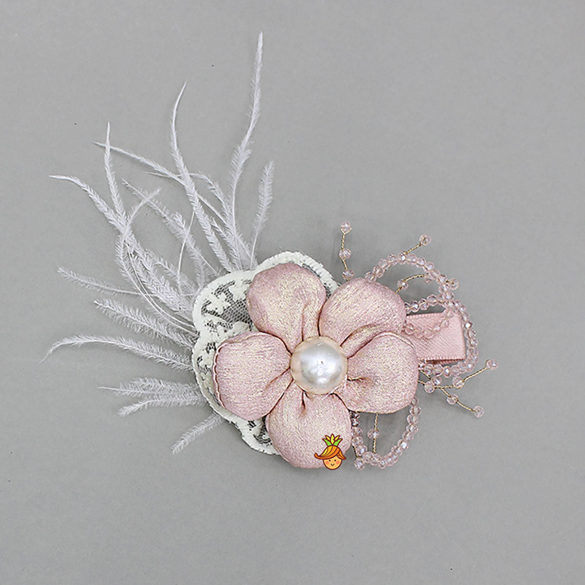 Floral Shimmery Hair Clip