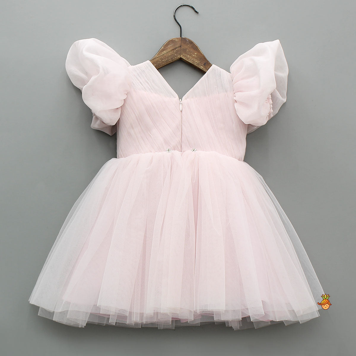 Pre Order: 3D Flower Applique Net Dress