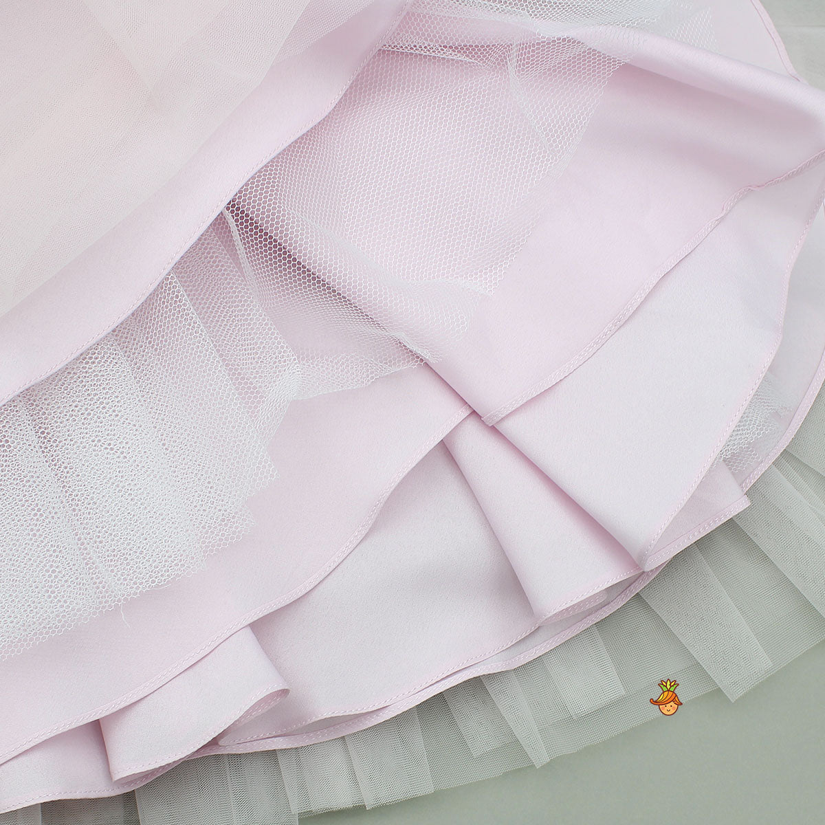 Pre Order: 3D Flower Applique Net Dress