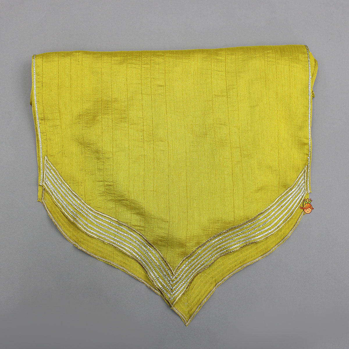 Pre Order: Contrast Hem Flared Top And Palazzo With Matching Dupatta